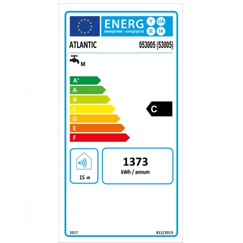 Chauffe-eau électrique stéatite - magnésium vertical mural - 50 L Chauffeo Plus ATLANTIC