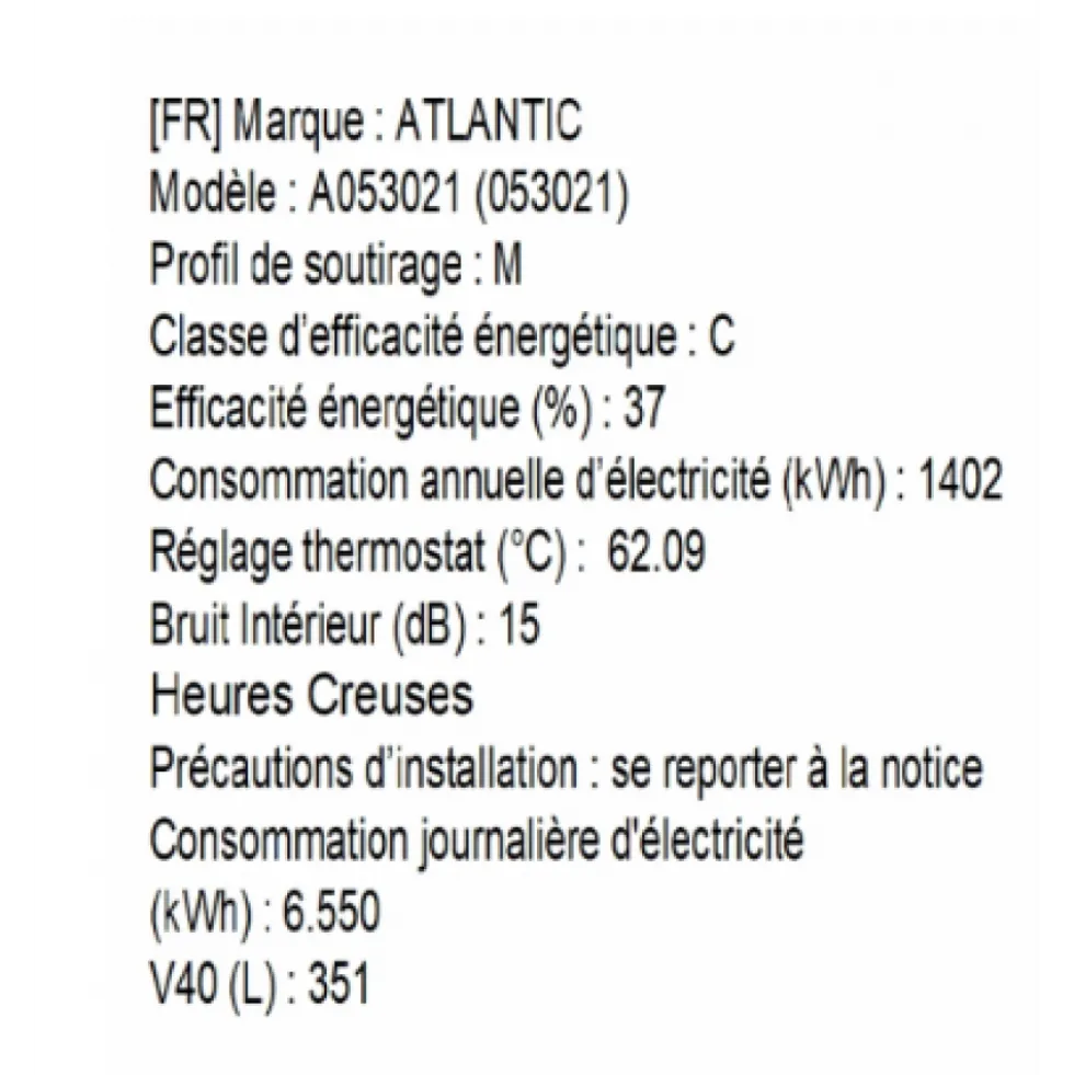Chauffe-eau électrique stéatite-magnésium vertical sur socle - 200 L Chaufféo Plus ATLANTIC