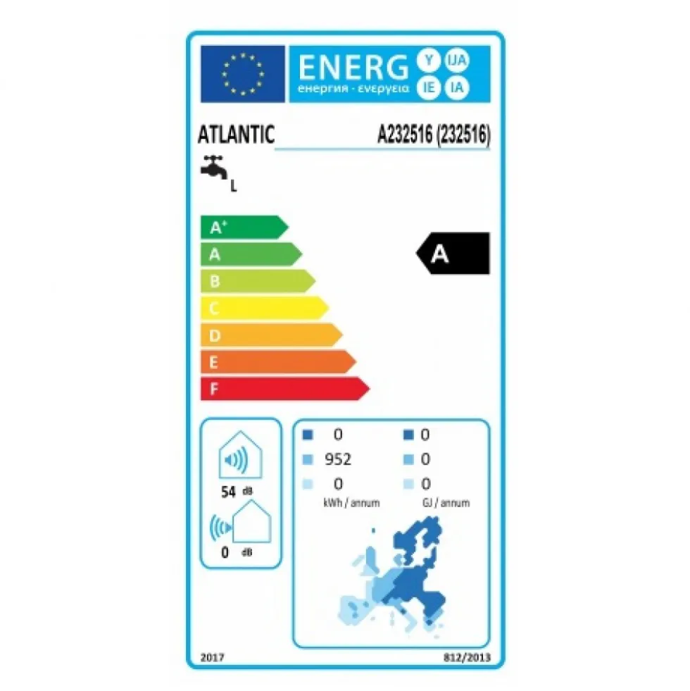 Chauffe-eau thermodynamique sur air ambiant 200 L - Egéo ATLANTIC