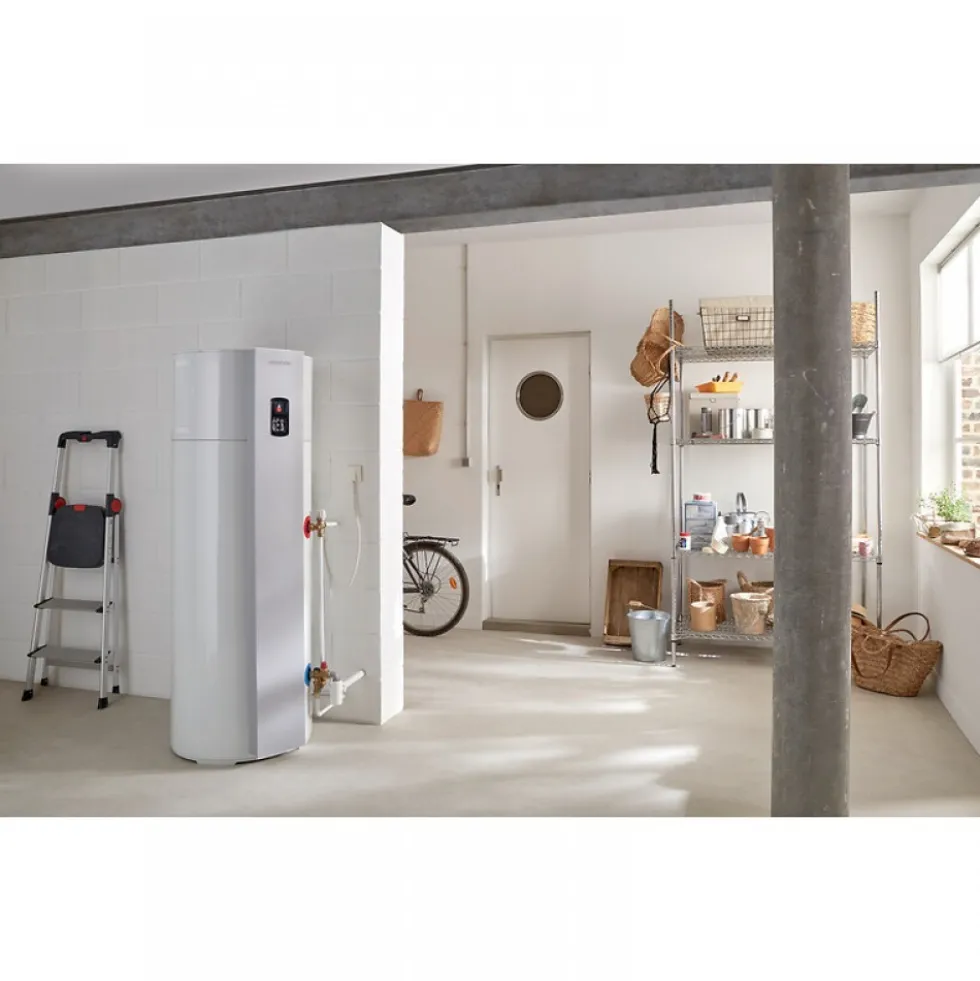 Chauffe-eau thermodynamique 200L vertical sur socle Calypso connecté ATLANTIC