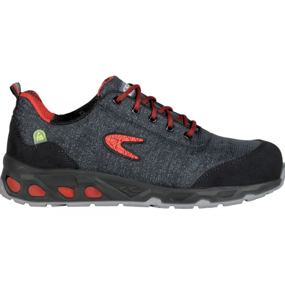 Chaussures de sécurité - basses - RAINPROOF ESD S3 SRC - gris et rouge COFRA