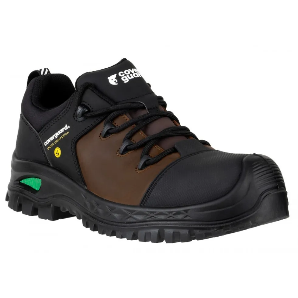 Chaussures de sécurité basses X-claw Robust low S3 HI CI SR LG SC FO ESD - noir et marron Coverguard