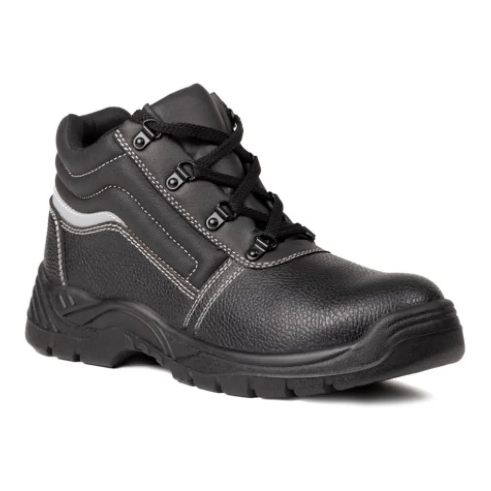 Chaussures de sécurité hautes basic Nacrite S1P SRC - cuir noir Coverguard