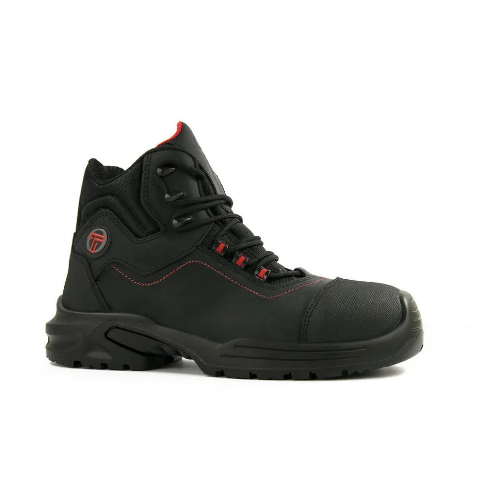 Chaussures de sécurité hautes Dusky S3 S FO CI SR - noir et rouge UNIWORK
