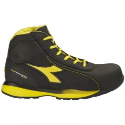 Chaussures de sécurité hautes GLOVE HYPERFORM MID S3S FO HRO SR ESD - noir et jaune Diadora Utility
