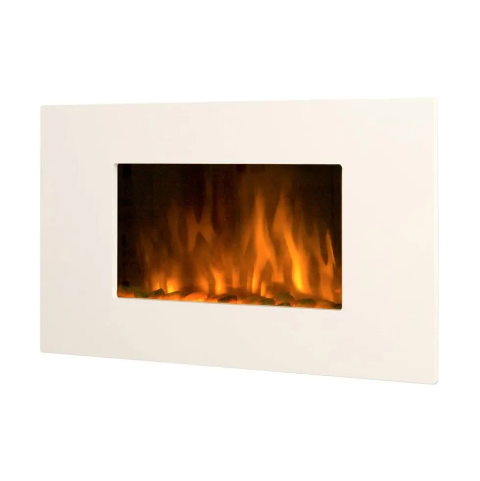 Cheminée décorative & design - chauffage 2000W - blanc - White Loft CHEMIN' ARTE