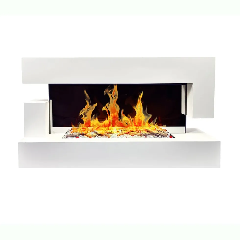 Cheminée électrique décorative - effet flammes - Quartz CHEMIN' ARTE