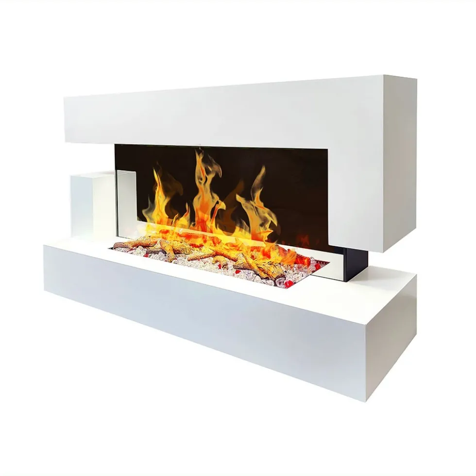 Cheminée électrique décorative - effet flammes - Quartz CHEMIN' ARTE
