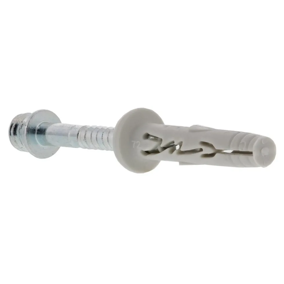 Cheville nylon à frapper - avec patte à vis - 6x32 mm - 100 pcs - Hit SPIT