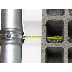Cheville à patte vis double filet 7x210 mm - descente eaux pluviales x25 ING FIXATIONS