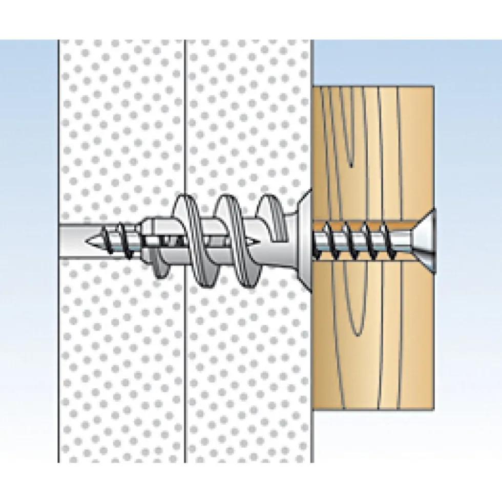 Cheville pour plaque de plâtre - autoperceuse - type GK FISCHER