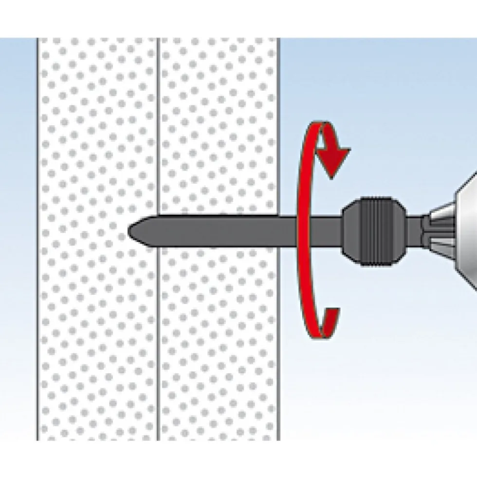 Cheville pour plaque de plâtre - autoperceuse - type GK FISCHER