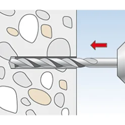 Chevilles nylon fixation légère UX avec collerette FISCHER