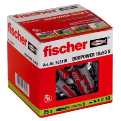 Chevilles universelles Duopower - vis tête Hexagonale - empreinte Torx FISCHER