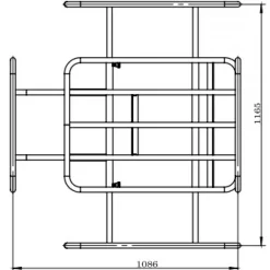 Châssis de transport pour brouette électrique ZI-EWB150-100L ZIPPER