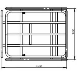 Châssis de transport pour brouette électrique ZI-EWB150-100L ZIPPER
