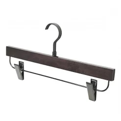 Cintre porte-jupes avec pinces Excessories - hêtre finition wengé SALICE