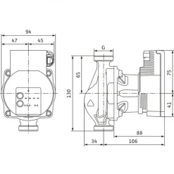 Circulateur de chauffage et clim haut rendement Varios PICO-STG 15/1-7 Wilo