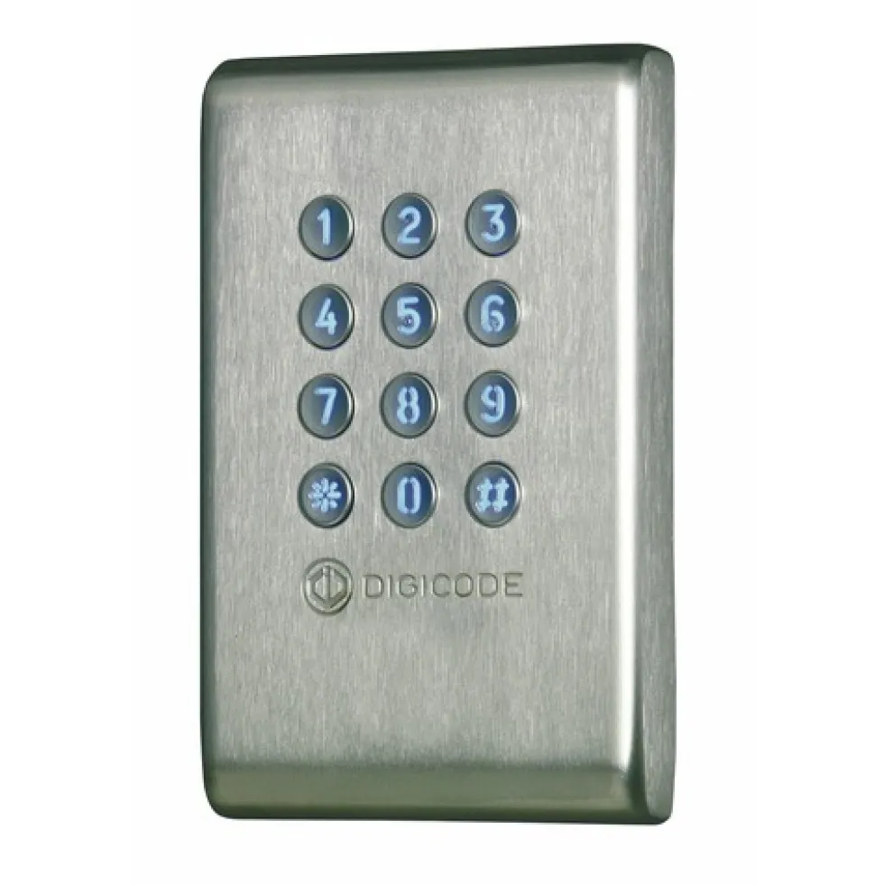 Clavier digicode inox KCIEN/SBP électronique intégrée CDVI