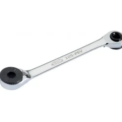 Clé coudée magnétique porte-embouts 1/4'' et 5/16'' SAM OUTILLAGE