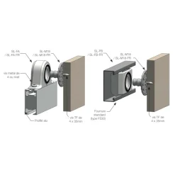 Clips mâle résistant feu à fixer sur panneau Stratlock 18 kg - par 100 DOMARINE