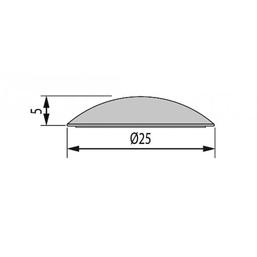 Clous podotactiles à visser DINAPLOT -usage intérieur -aluminium -x50 DINAC