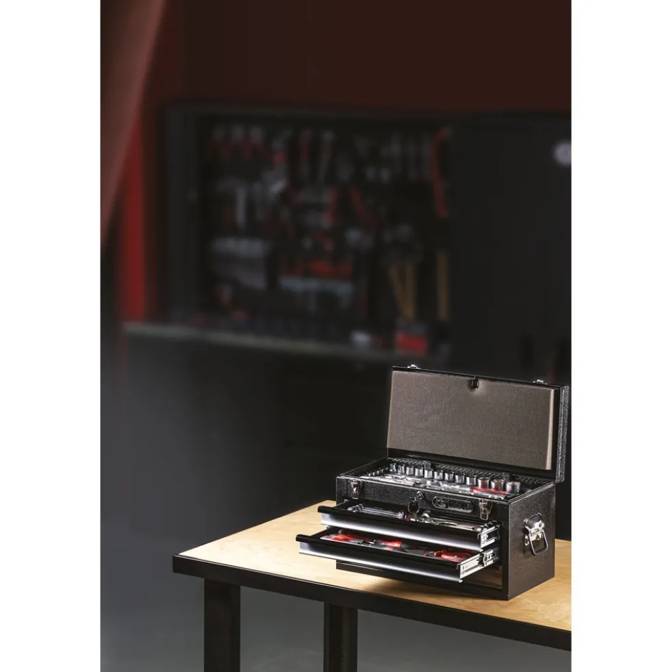 Coffre à outils ULTIMATE® - 3 tiroirs et plateau - 114 pièces KS TOOLS