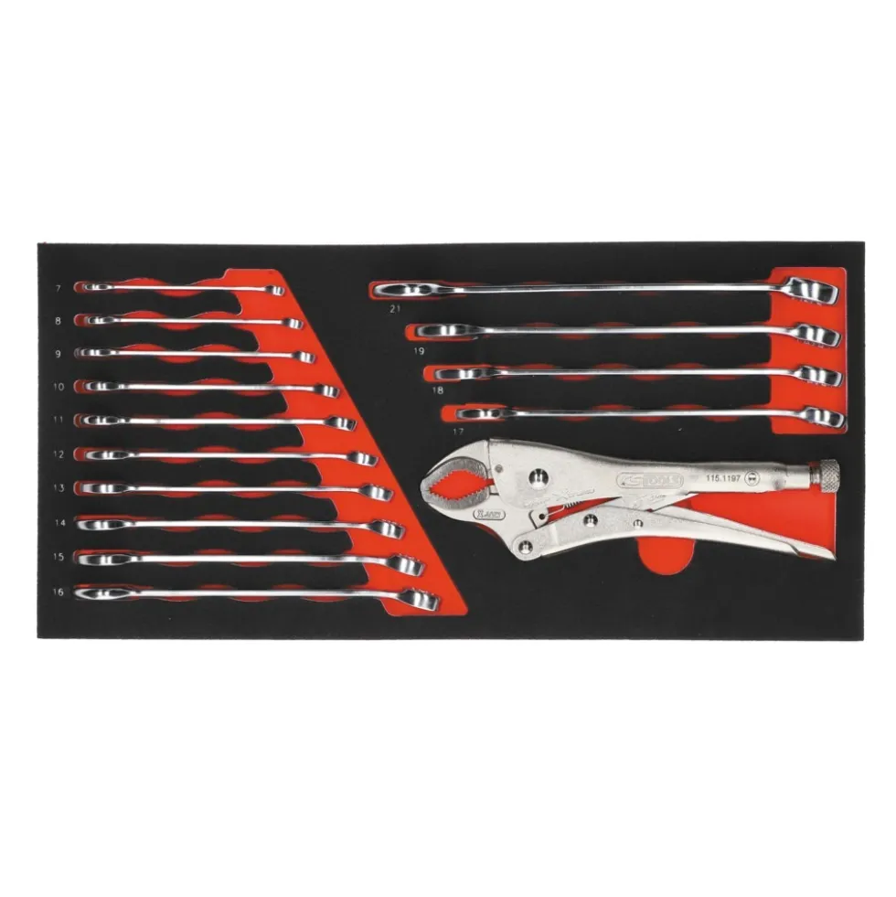 Coffre à outils ULTIMATE® - 3 tiroirs et plateau - 114 pièces KS TOOLS