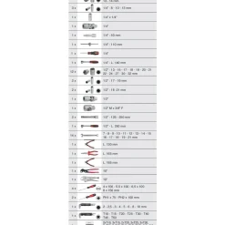 Coffre à outils ULTIMATE® - 3 tiroirs et plateau - 114 pièces KS TOOLS