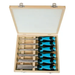Coffret 6 ciseaux à bois bi-matière LEMAN