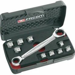 Coffret cliquet à douilles traversantes standard 1/2