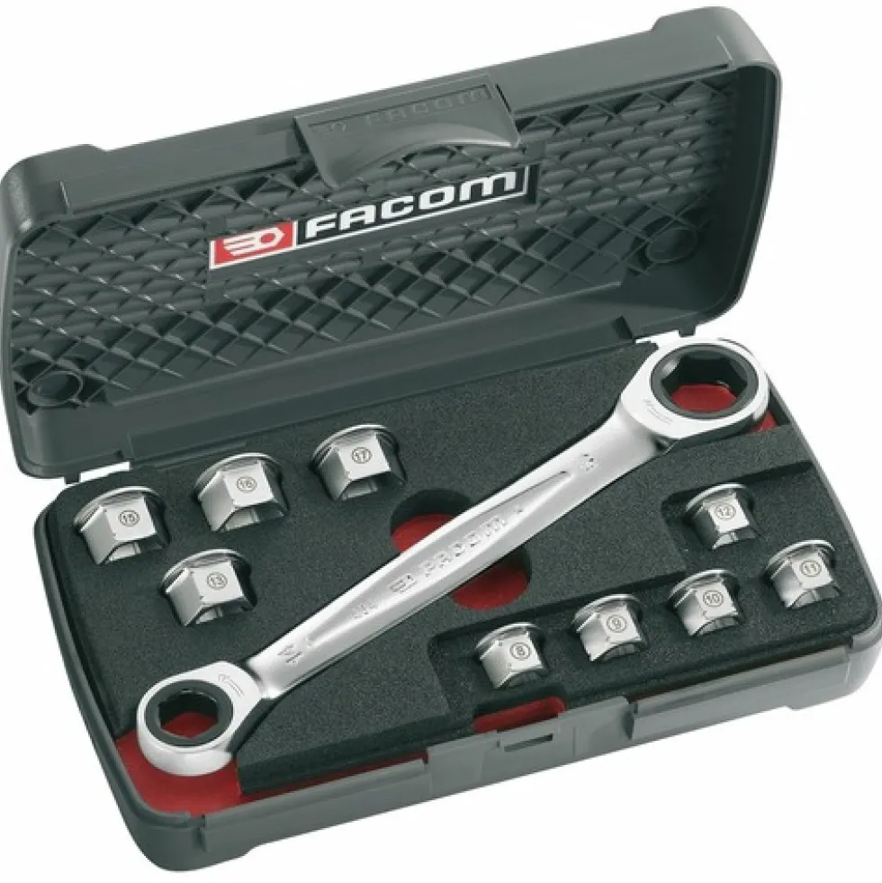Coffret cliquet à douilles traversantes standard 1/2" 464.J1PB FACOM