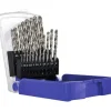 Coffret de 19 forets HSS Pro - diamètre 1 à 10mm - pour acier et fonte TIVOLY