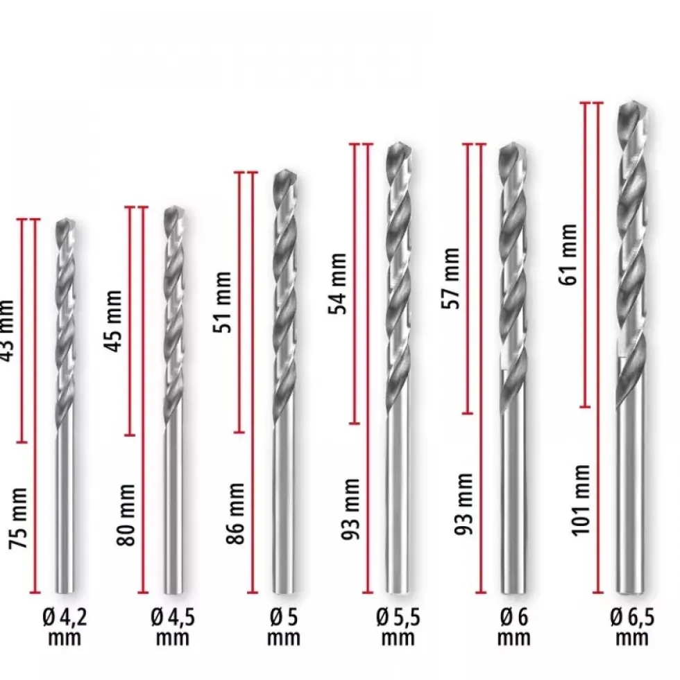 Coffret de forets à métaux HSS-G - 13 pièces EINHELL