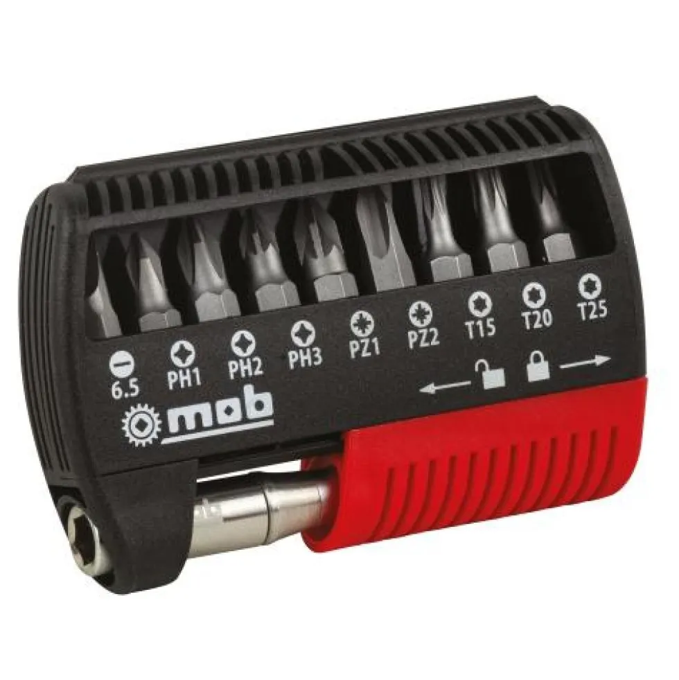 Coffret d'embouts de vissage avec adaptateur - 115 pièces MOB