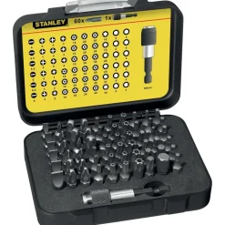 Coffret d'embouts de vissage 1/4" - 61 pièces STANLEY