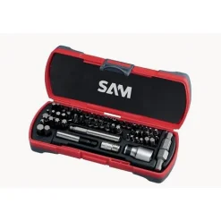 Coffret d'embouts de vissages pour matériaux durs - 61 pièces SAM OUTILLAGE