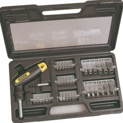 Coffret de vissage, tournevis articulé, embouts, 38 pièces 0-63-038 STANLEY