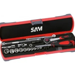 Coffret 1/4'' douilles et accessoires - 26 pièces SAM OUTILLAGE
