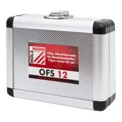 Coffret en aluminium de 12 fraises à bois pour défonceuse OFS12 HOLZMANN