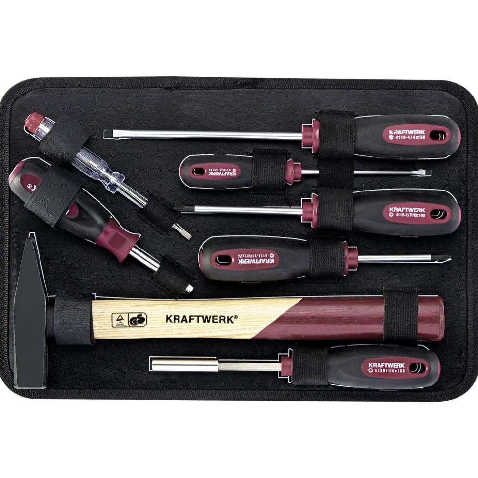 Coffret outils professionnels en aluminium - 123 pièces KRAFTWERK