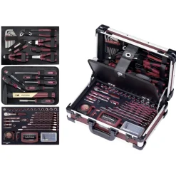 Coffret outils professionnels en aluminium - 123 pièces KRAFTWERK