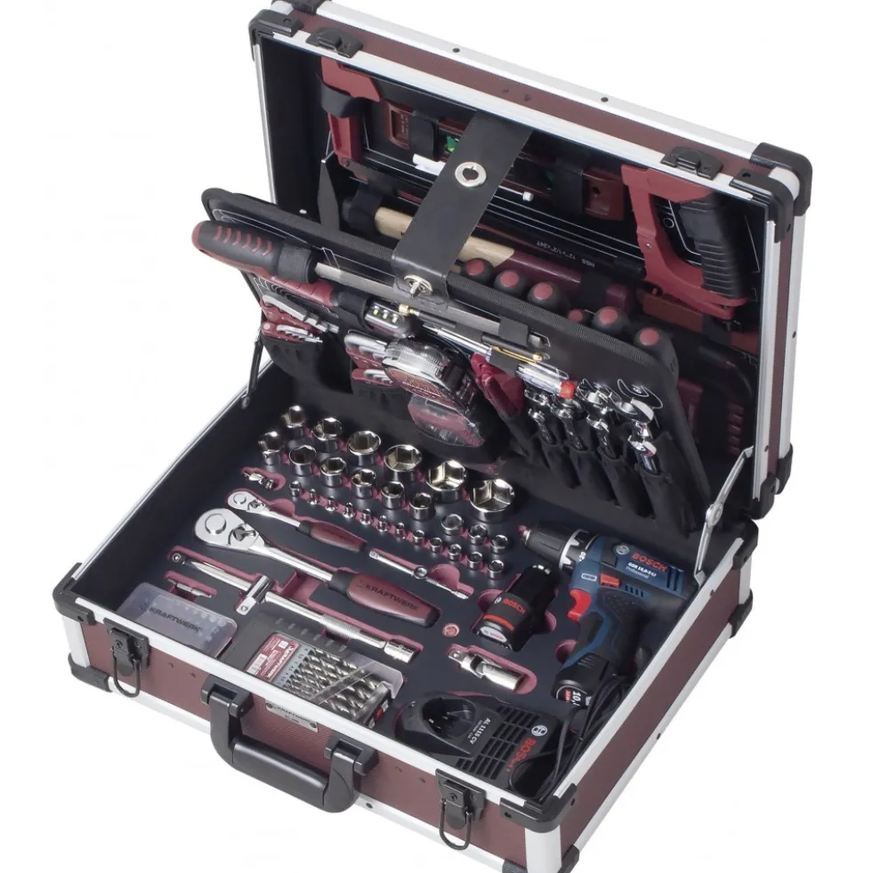 Coffret outils professionnels perceuse sans fil BOSCH 10.8V - 3949 KRAFTWERK