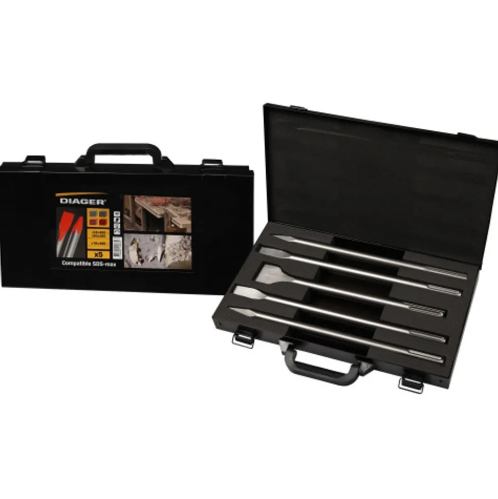 Coffret pour pics et burins - perforateur SDS-max DIAGER