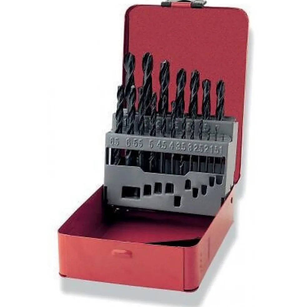 Coffret tôle de 19 forets à métaux HSS 1-10mm- F1-C19 SAM OUTILLAGE
