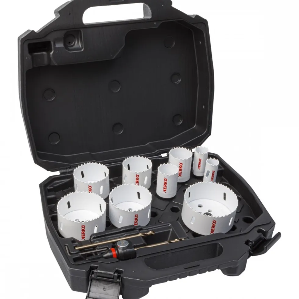 Coffret 9 trépans bimétal - 8% cobalt - Série 42 ERKO