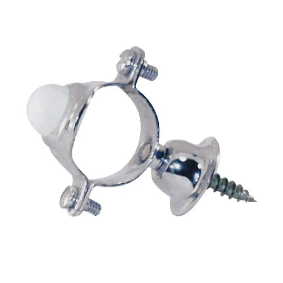 Collier de fixation avec butoir caoutchouc et rosace PRESTO