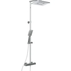 Colonne de douche avec mitigeur thermostatique chromée Trento SCHÜTTE