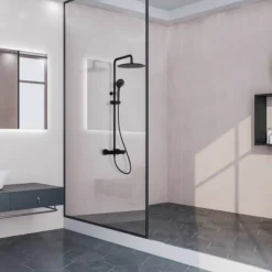 Colonne de douche thermostatique - noir - Blautherm RAMON SOLER