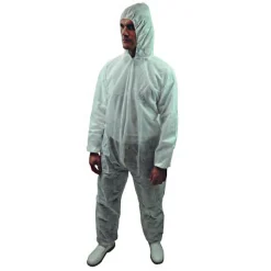 Combinaison jetable en PP 40 gr/m² à capuche - extrémités élastiquées Weesafe